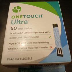 ONE TOUCH ULTRA TEST Strip New Boxes 3 @ 50 Count ALL 3 FOR $90.00 or $40.00 EACH 