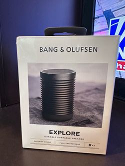 Bang & Olufsen Beosound Explore - Wireless Portable Outdoor Bluetooth Speaker, IP 67 Dustproof and Waterproof, Anthracite
