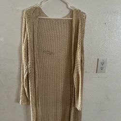Knitted cover up for the beach or the pool