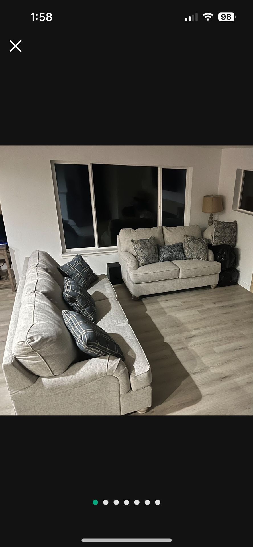 Couch With Queen Size Pull Out and Loveseat