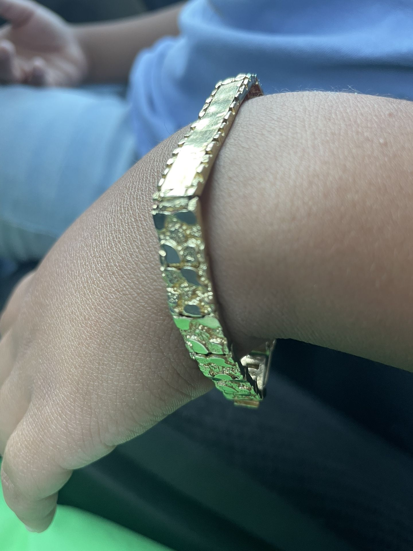Gold Nugget Bracelet 