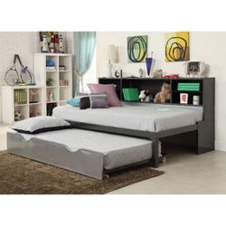 Brand New Black/Silver Twin Daybed