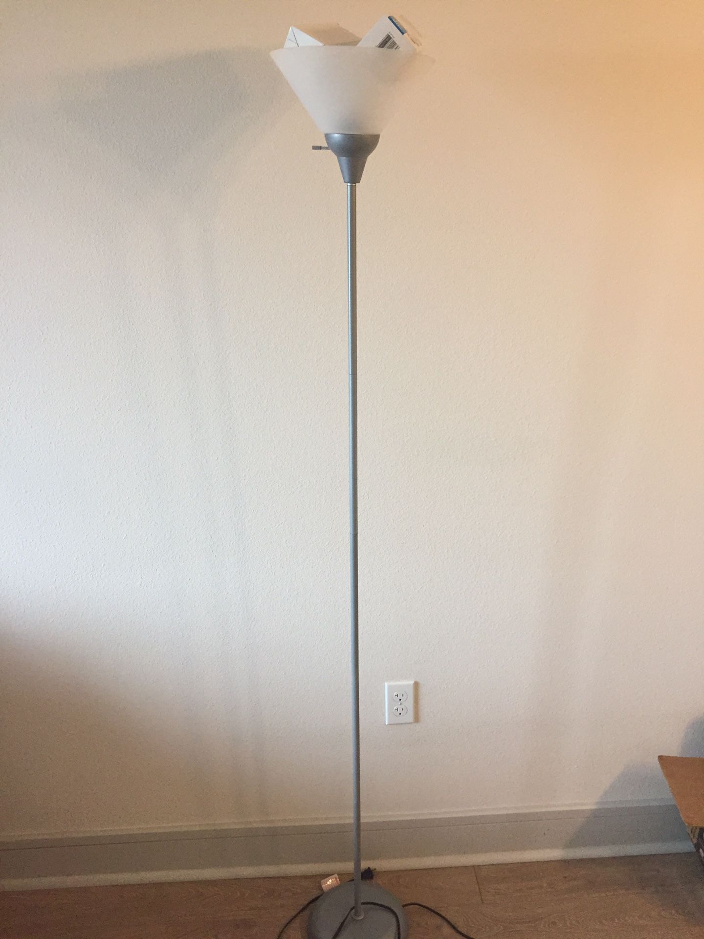 Floor lamp with extra bulbs