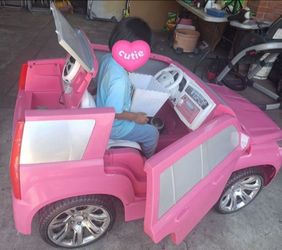Power Wheels® Barbie™ Cadillac® Escalade™ with real Radio $150