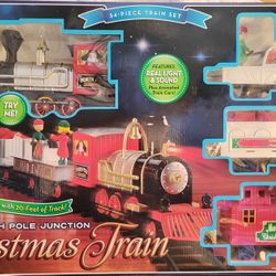 Blue Hat Toy Company North Pole Junction Christmas Train Set