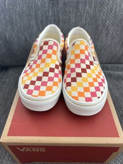 Brand New Multi Color Vans Slip On Kids Shoes