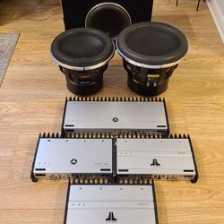 Jl audio Subs, Amps, and interior speakers