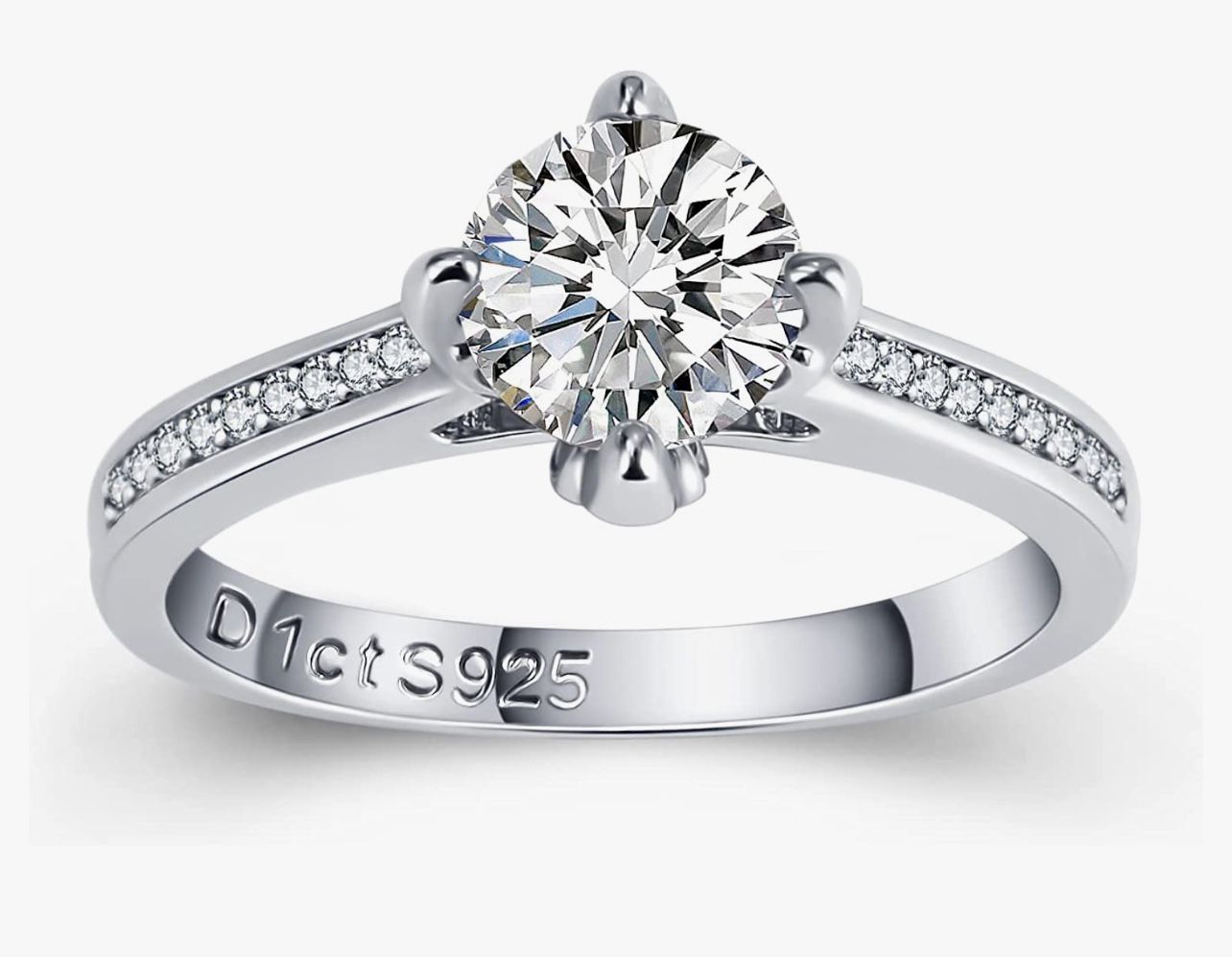 DELMIN 1CT Moissanite ring Size 9