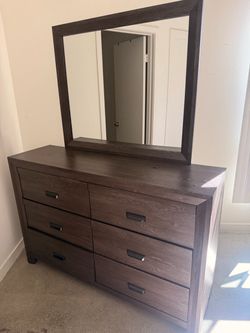 Living Spaces Willow Creek II Dresser + Mirror
