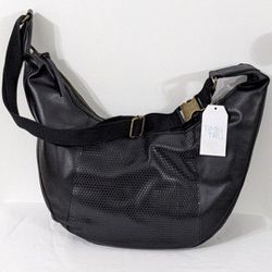 Women's Faux Leather Black Marcella Hobo Handbag