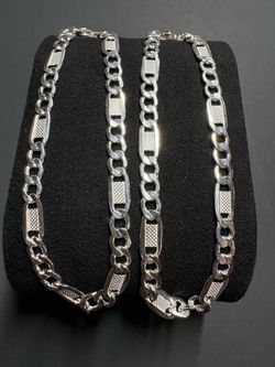7” FLAT HALF FIGARO STERLING SILVER 925