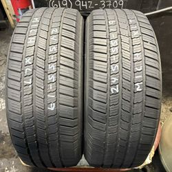 245-55-19 Michelin XLT Used Tire Pair $140 Free Mounting And Balancing 