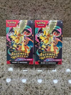 Pokemon Ascended Heroes Mega Evolution Booster Bundle Box TCG Trading Card Game Packs