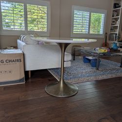 World Market Marble top Table - Leilani