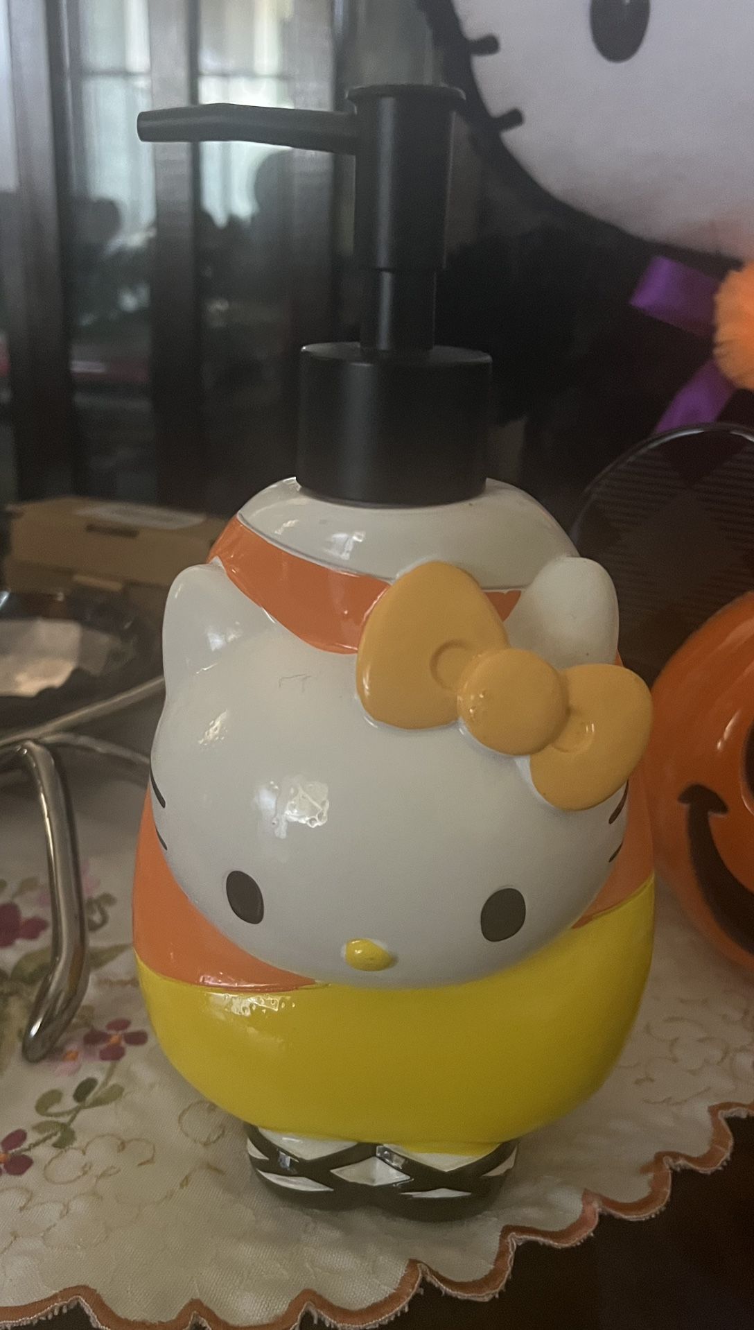 Hello Kitty Halloween Candy Corn Soap Dispenser 
