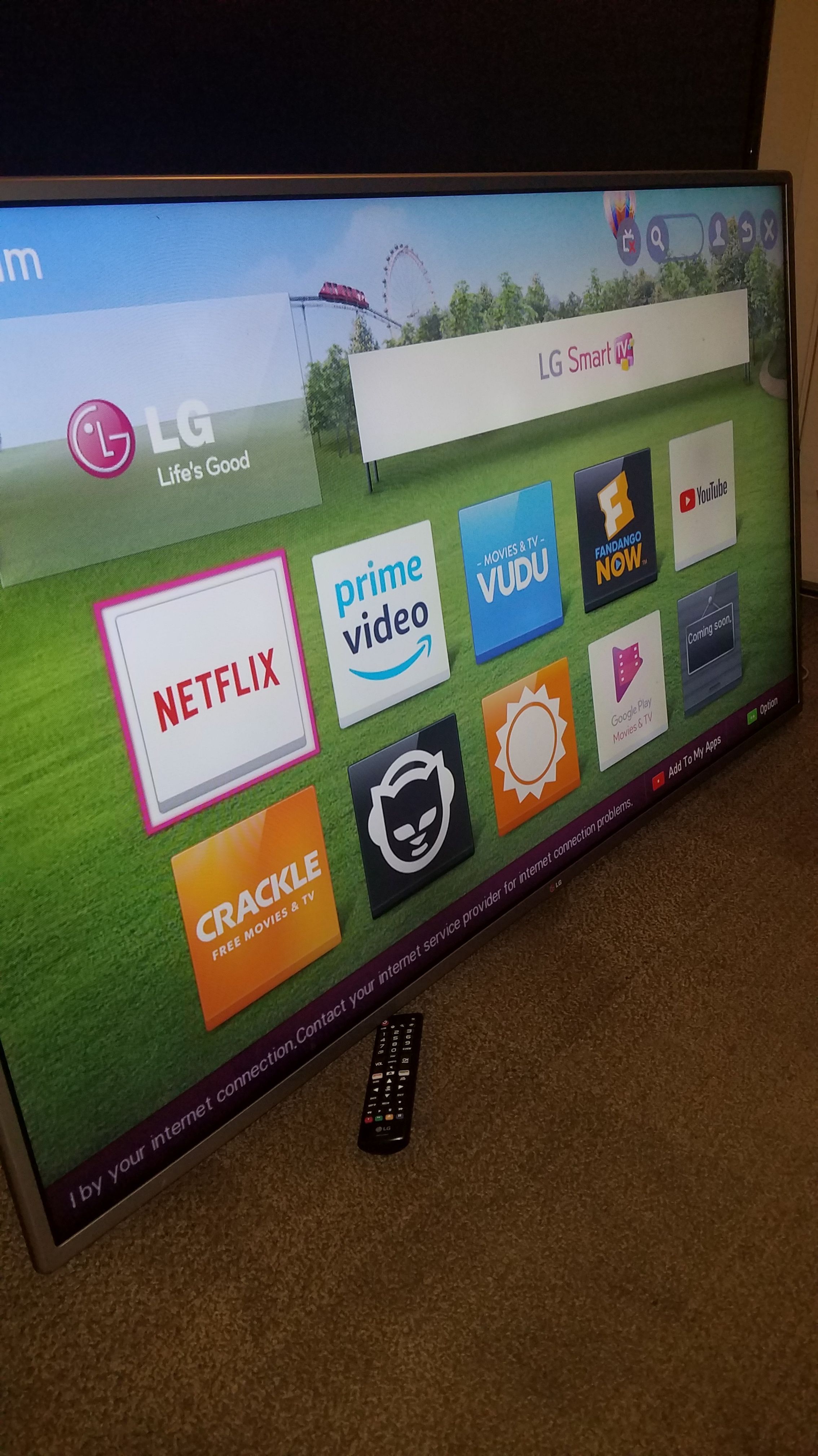 60"Lg Cinema Led Smart TV wi-fi HD 1080p Trumotion 120hz model 60LB6100