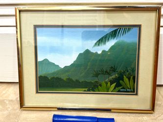 Original oil, painting, Patrick Doell Hawaiian Otis