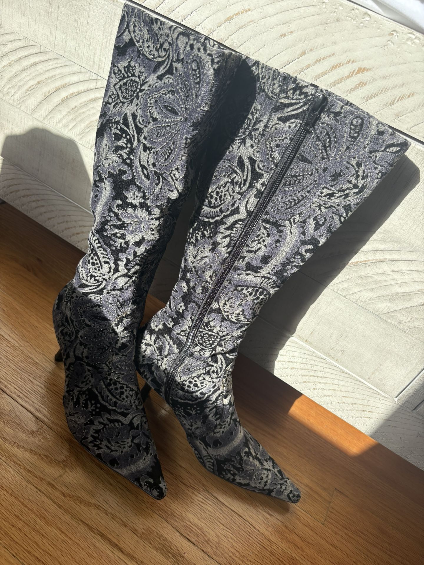 Vintage Diba Paisley Boots 
