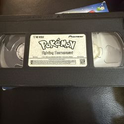 Pokemon Fighting Tournament VHS  No box but will put it in a spare pickachu box as seen in the picture