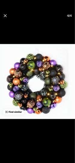 Halloween Lit Wreath