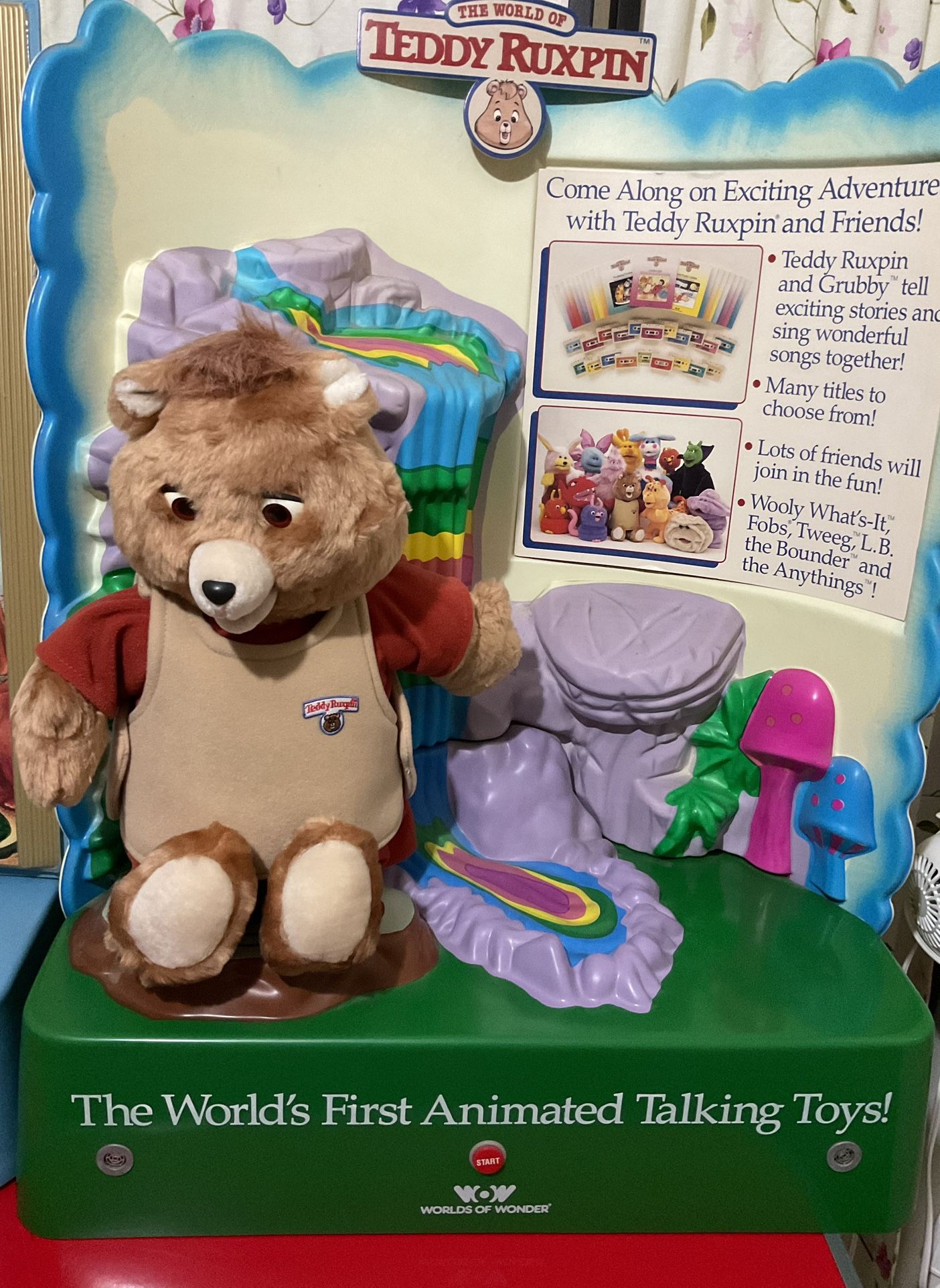 Vintage World Of Wonder From The 80’s Talking Store Display Teddy Ruxpin