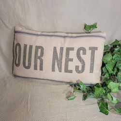 Pillow "OUR NEST" New Primitives by Kathy