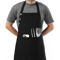Kitchen Apron with Pockets Cotton Water drop Resistant New