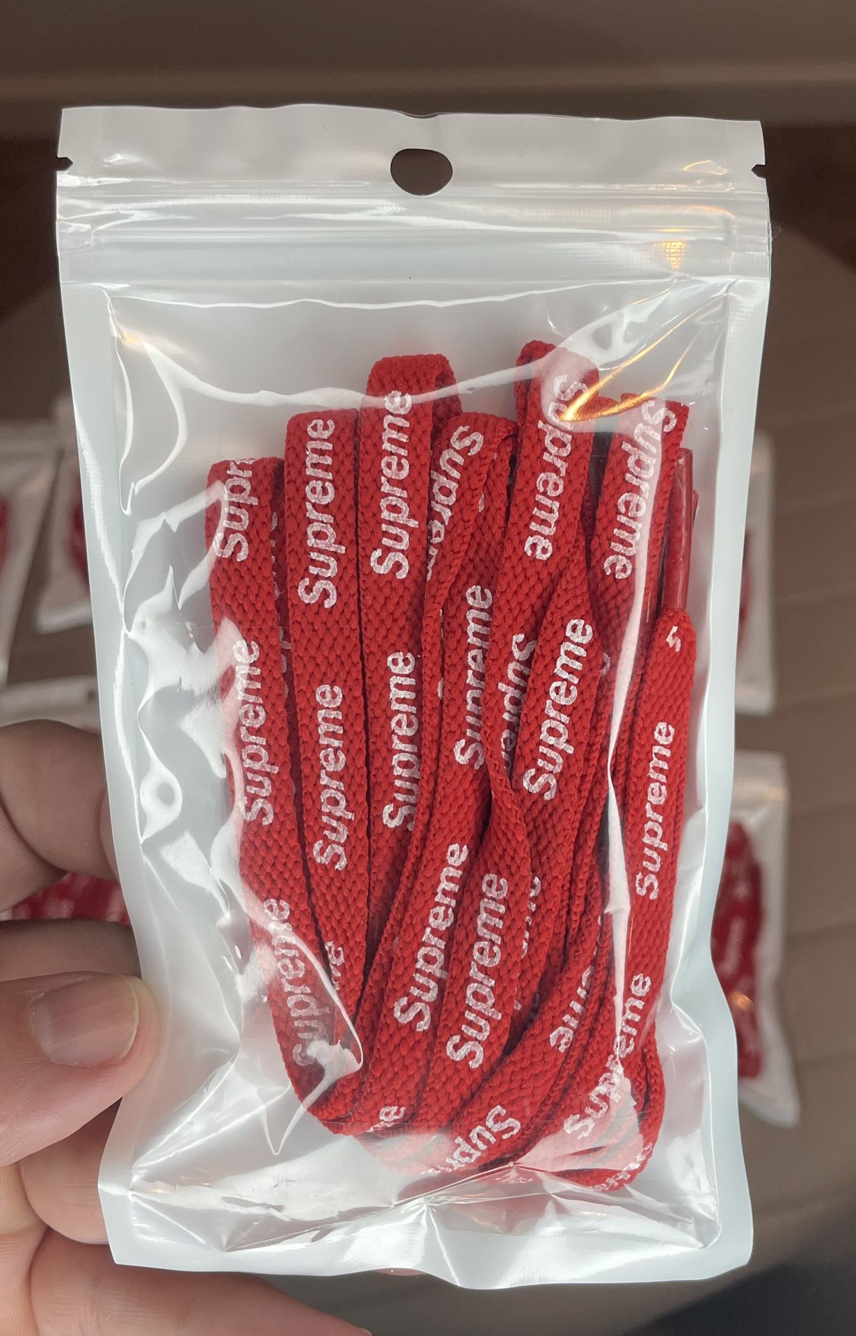 Red Supreme Shoelaces 