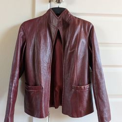 Women's leather jacket size S