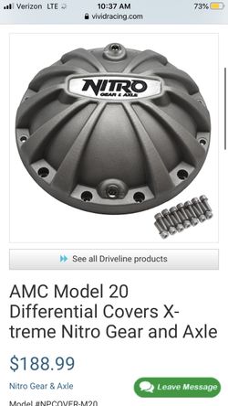 Jeep diff cover