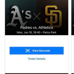 Padres Vs Athletic Tickets 