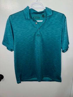 Cubavera Teal Heather Polo Shirt - Men's Short Sleeve
