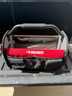 Husky 17 in. 18 Pocket Open Top Tool Bag