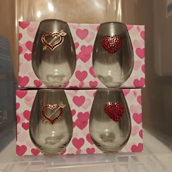 San Valentin LOVE Gift Copas De Bidrio