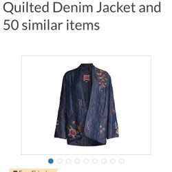 Johnny Was Quilted Embroidered Jacket & Coat