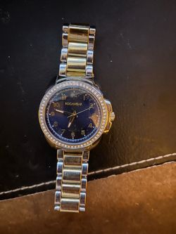 Rocawear Two-Tone Watch with Crystal Bezel