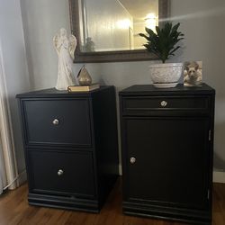 Large black Nightstands