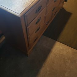 Dresser With Mirror And Nightstand 