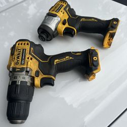 12v Dewalt Hammer Drill And Impact Only!!! — Solo La Herramienta!!! $60 Each!!! $60 Cada Uno!!!