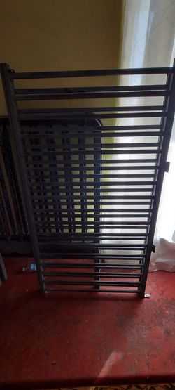 Rustic look blue Crib and changing table both for 70can deliver okc area 30