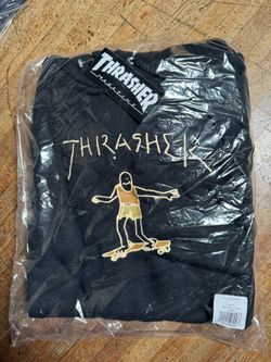 Thrasher Pullover Hoodie Black Rare Print