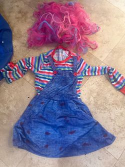 Spirit Halloween Chucky Costume girl 7:8 Child Play Horror
