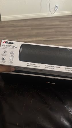 2Boom Sound Infinity Bar Portable Wireless Bluetooth Speaker TV Home Theater