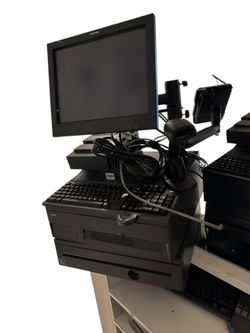 Toshiba POS System Complete Setup – Touchscreen, Keyboard & Cash Drawer
