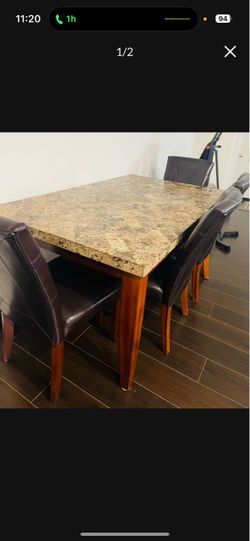 Dining table with 6 chairs