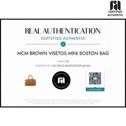 MCM Boston Bag
