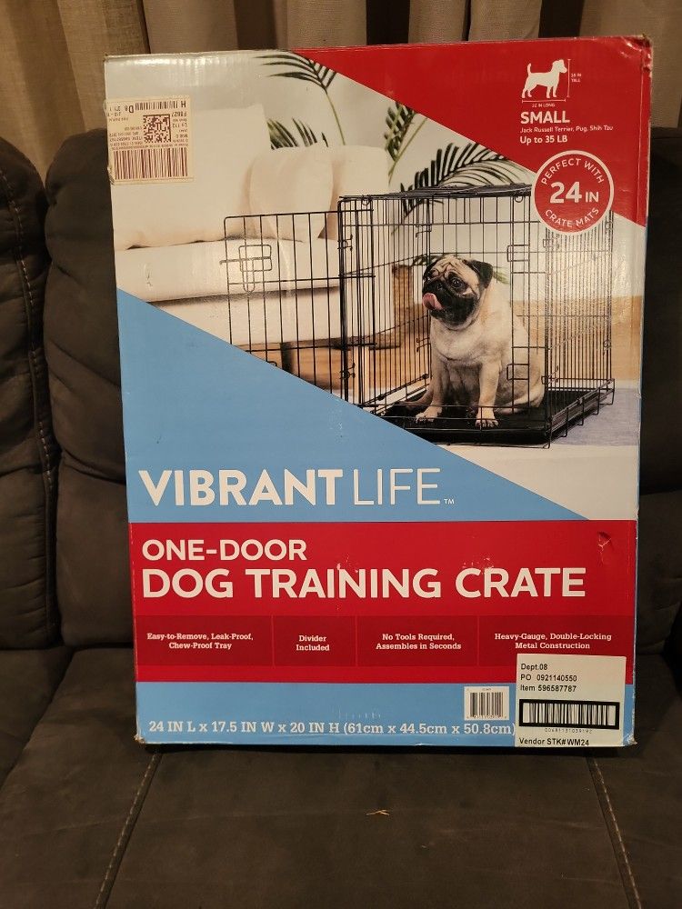 Vibrant Life One Door Dog Training Crate