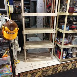 5 Shelf. Shelving Unit73" Inches Height   36" Inches Long  18" Inches Depth Good. Condition 