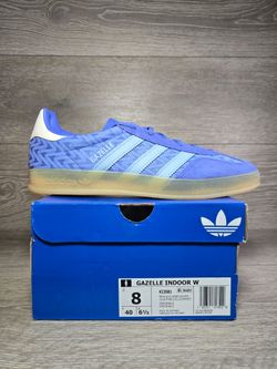 Adidas Gazelle Indoor Womens Size 8 Real Lilac / Clear Sky / Gum KI3581 New