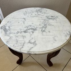 MARBLE SIDE TABLES- SET OF 2 